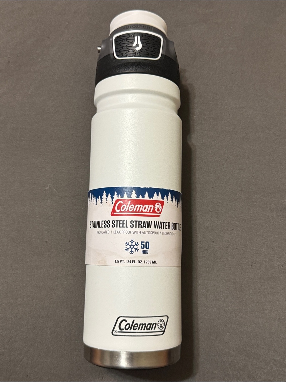 Coleman FreeFlow AUTOSEAL 24 oz Stainless Steel Water Bottle NWT - Picture 5 of 8